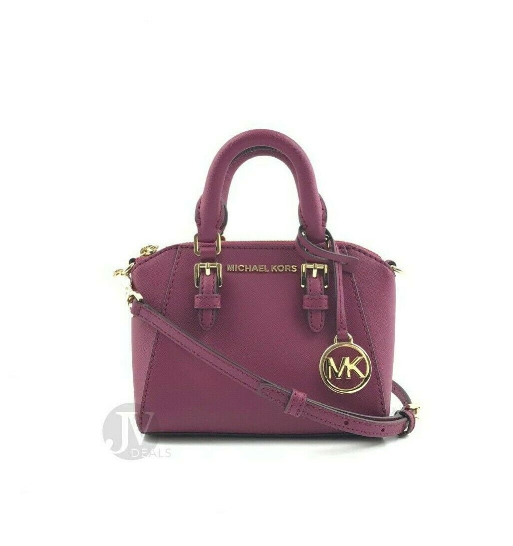 Michael Kors Giftables Ciara Extra Small Mini Crossbody Bag Satchel Handbag (Magenta) - Walmart ...
