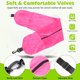 thumbnail image 3 of Almohada De Viaje Con Relleno, Bolsa De Almohada De Almohada De Tela Suave De Tela Suave En Forma De U Con Correas Adicionales Para Viajes En Avión Camping Road Trips, 3 of 7