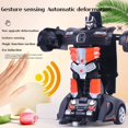 thumbnail image 4 of Coche teledirigido de inducción de gestos 1:18, Robot de transformación, juguete de deformación, Robot eléctrico, modelos de coches para niños y niñas, regalos geniales, 4 of 4