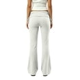 thumbnail image 4 of Inglocry Fold Over Lounge Pants for Women Y2K Low Rise Wide Leg Yoga Sweatpants Stretchy Foldover Pants Workout Bottoms 2026 White M, 4 of 4