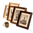thumbnail image 3 of 7.7x9.7 Wood Picture Frame Set of 1, Rustic Wall or Tabletop Photo Frame with Horizontal and Vertical Display, Includes Hanger and Easel Back for Family Art Memorial Decor, 3 of 8