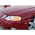 thumbnail image 6 of Black-Out Smoked Lens 30-SMD Amber Full LED Strip Front Bumper Side Marker Light Kit For Lexus 1992-2000 SC300 SC400, Replace OEM Amber Front Sidemarkers, 6 of 9