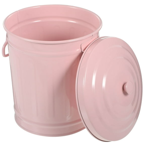 YOSADIER Large Capacity Iron Desk Garbage Container in , Stylish Design, and Practical Waste Bin for Office and Home