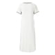 thumbnail image 5 of Camisones largos qucoqpe para mujer, de algodón, liso, con cuello en V, manga corta, ropa de dormir suave para mujer con bolsillos en liquidación, 5 of 5
