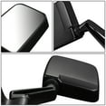 thumbnail image 3 of DNA Motoring Manual Side View Door Mirror for 1987-1993 Jeep Wrangler YJ, Driver Left Side, 3 of 3