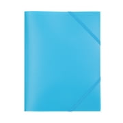 Pen+Gear,  3-Flap File Folder, 2 Elastic Straps, Blue, Letter Size,  12.6" x 9.6"
