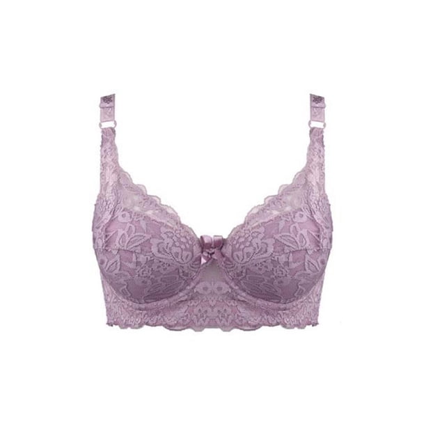 Ropa interior fina de copa completa, sujetador pequeño de talla grande, sujetador de encaje ajustable inalámbrico para mujer, cubierta de pecho, copa BCD, sujetadores de encaje de talla grande Tan Jianjun unisex