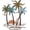 Sailboat, variant on Coastal Metal Wall Art Palm Tree Metal Wall Art Outdoor Beach Bathroom Decor Tropical Tree Sculptures for Indoor Outdoor Decor(Sunset)