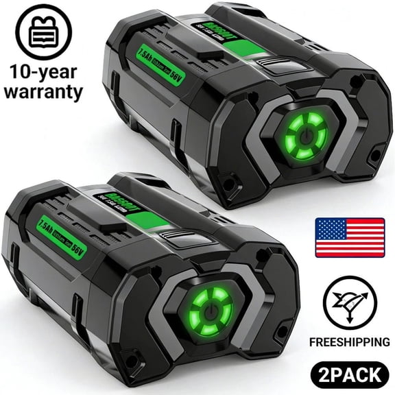 2 Pack 56V 5.0Ah Lithium-Ion Battery Replace for EGO BA2800 BA4200 BA1400 Compatible with ALL EGO 56V Power Tools