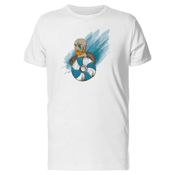 Brave Man With Shield T-Shirt Men -Image by Shutterstock, Male Large