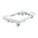 thumbnail image 1 of Soporte de torre de computadora ajustable Soporte de CPU para gabinete de PC debajo del escritorio para jugadores Blanco, 1 of 9