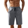 thumbnail image 2 of Aobny Board Shorts Plus Size Casual Pants Baggy Big & Tall High Waisted Mens Beach Shorts,Gray,6XL, 2 of 9