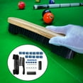 thumbnail image 4 of jinwen Brosse de Table de Billard 2 Manches en Tissu à Enfiler Pointe de Queue de Billard 12 Queue Noir, 4 of 9