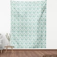 thumbnail image 4 of Ambesonne Floral Fabric by the Yard Upholstery, Vintage Curvy Rose Branches, 5 Yards, Seafoam Jade Green, 4 of 5