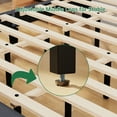thumbnail image 6 of Soscana Bed Frame with Upholstered Headboard, King Size Platform Bed Frame with Adjustable Headboard & Adjustable Feet & Wooden Slats Support,Easy Assembly,Non-Slip Without Noise, 6 of 9