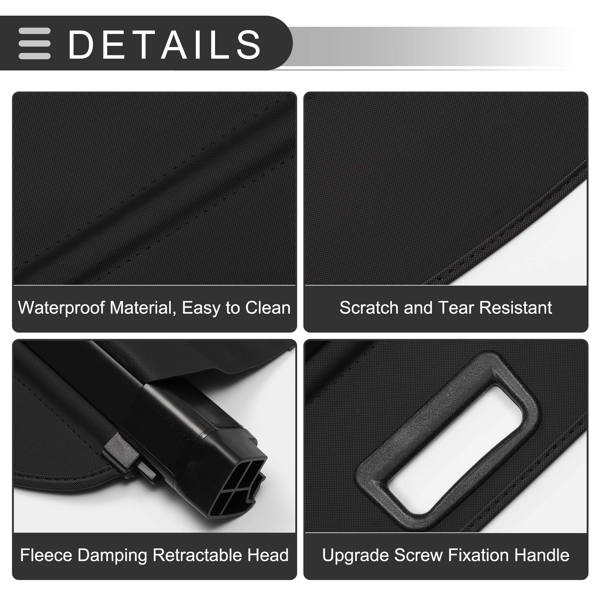 Unique Bargains Retractable Cargo Cover for BMW Rear Trunk Parcel Shield Shade Black
