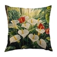thumbnail image 2 of weibbin Small Fresh Flower Series Pillow Cover for Sofa Living Room, 17.7x17.7 Inches, Multicolor, 2 of 6