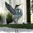 thumbnail image 4 of 36 Inch Crane Statue for Garden Decor, Bird Yard Art Coastal Ocean Decor, Outdoor Heron Garden Animal Sculpture for Backyard, Yard, Patio, Porch, Gray, 1Pc, 4 of 7