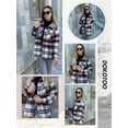 thumbnail image 4 of Dokotoo Womens Shackets Plaid Button Down Shirt Jacket for Women Long Sleeve Flannel Shirts Oversized Blouses Tops With Pockets Size Large US 12-14, 4 of 7