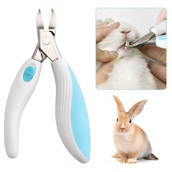 Rabbit Teeth Cutter Stainless Steel Bunny Tooth Nipper 5.3inch Pet Tooth Cutter Scissor Sharp and Fast
