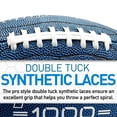 thumbnail image 4 of Franklin Sports Junior Footballs - Extra Grip 1000 - Blue/White - 12 Deflated Balls w/ Pump, 4 of 8