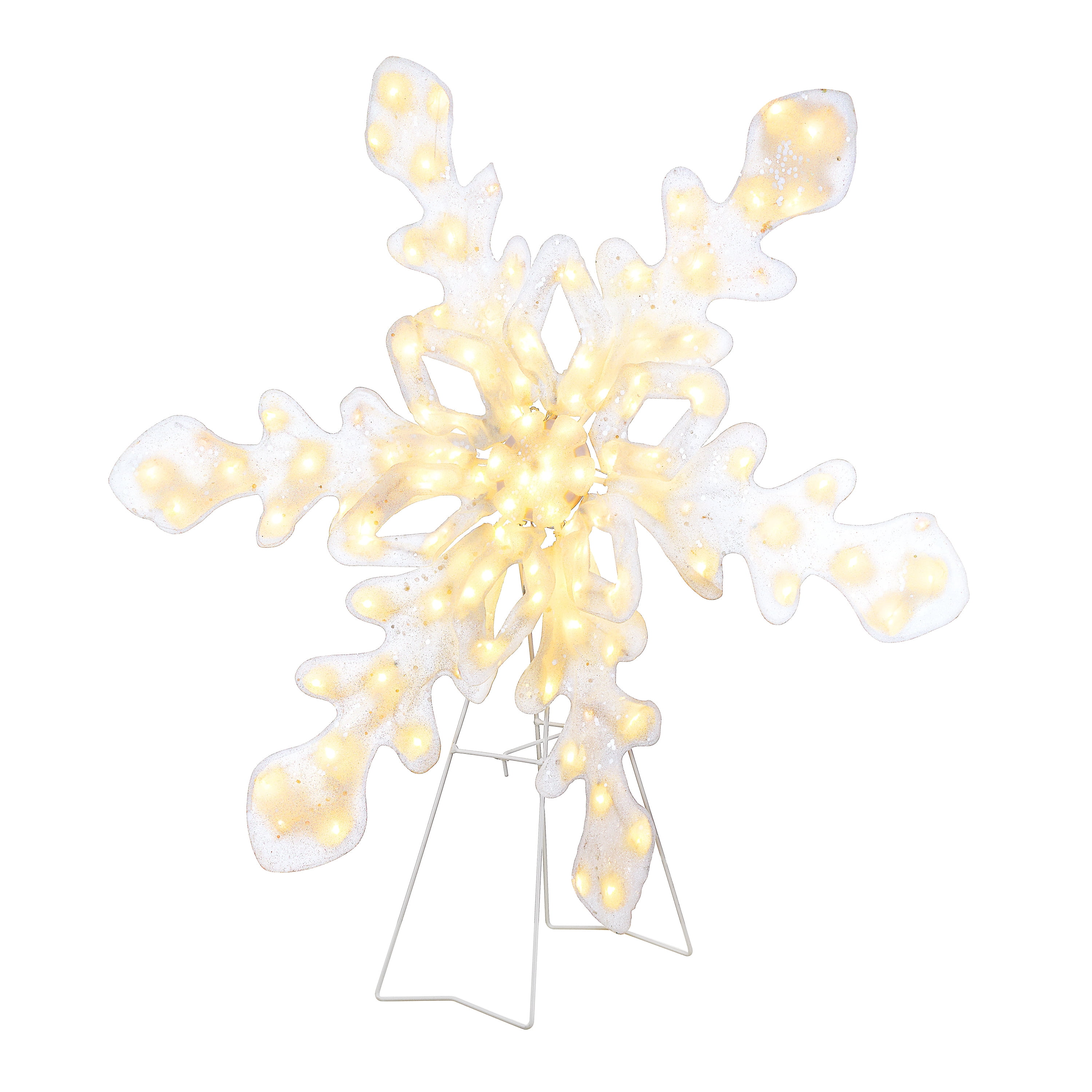 Mr. Christmas 35" Outdoor Twinkling LED Snowflake, White