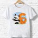 thumbnail image 4 of 2024 Feliz Cumpleaños Panda Número 1-9 Impresión Niños Camiseta Niño Niño Niña Ropa Verano Algodón Camiseta Linda Dibujos Animados Camiseta Bebé, 4 of 5