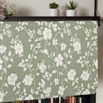 thumbnail image 5 of White Spring Floral Kitchen Valances for Windows, Summer Flowers Sage Green Pastoral Bathroom Window Valances 42x12 Inch Rod Pocket Window Treatments Valance Curtains for Living Room Bedroom Decor, 5 of 9