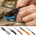 thumbnail image 4 of Smith’s Pocket Pal Mini Tactical Knife Sharpener - Black - 2 Stage Sharpener & Diamond Sharpening Rod - Outdoor Hunting Knife & Hook Sharpener - Compact, Durable, & Lightweight, 4 of 7