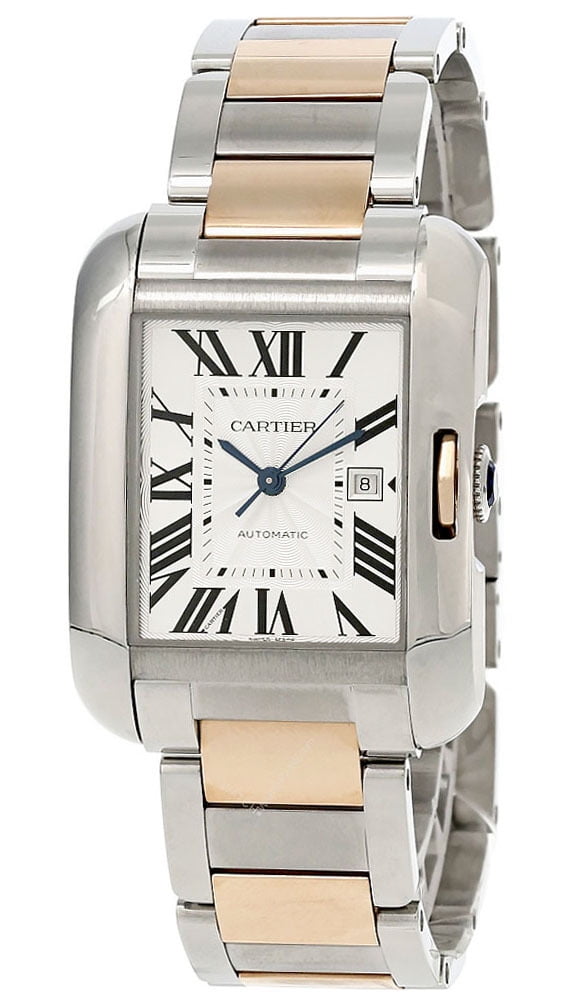 CARTIER Tank Anglaise LG 18K Rose Gold S-Steel Women's Watch W5310037 -  Walmart.com