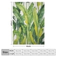 thumbnail image 4 of ONETECH  Banana Palm Leaves Throw Blanket Summertime Tropical Leaves Dense Jungle Green Soft Cozy Fuzzy Warm Flannel Blankets Decorative for Baby Toddler Swaddle Dog Cat, 4 of 6