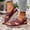 Light Purple, variant on Daolelai Hollow Thick-Soled Wedge-Heeled Peep-Toe Sandals