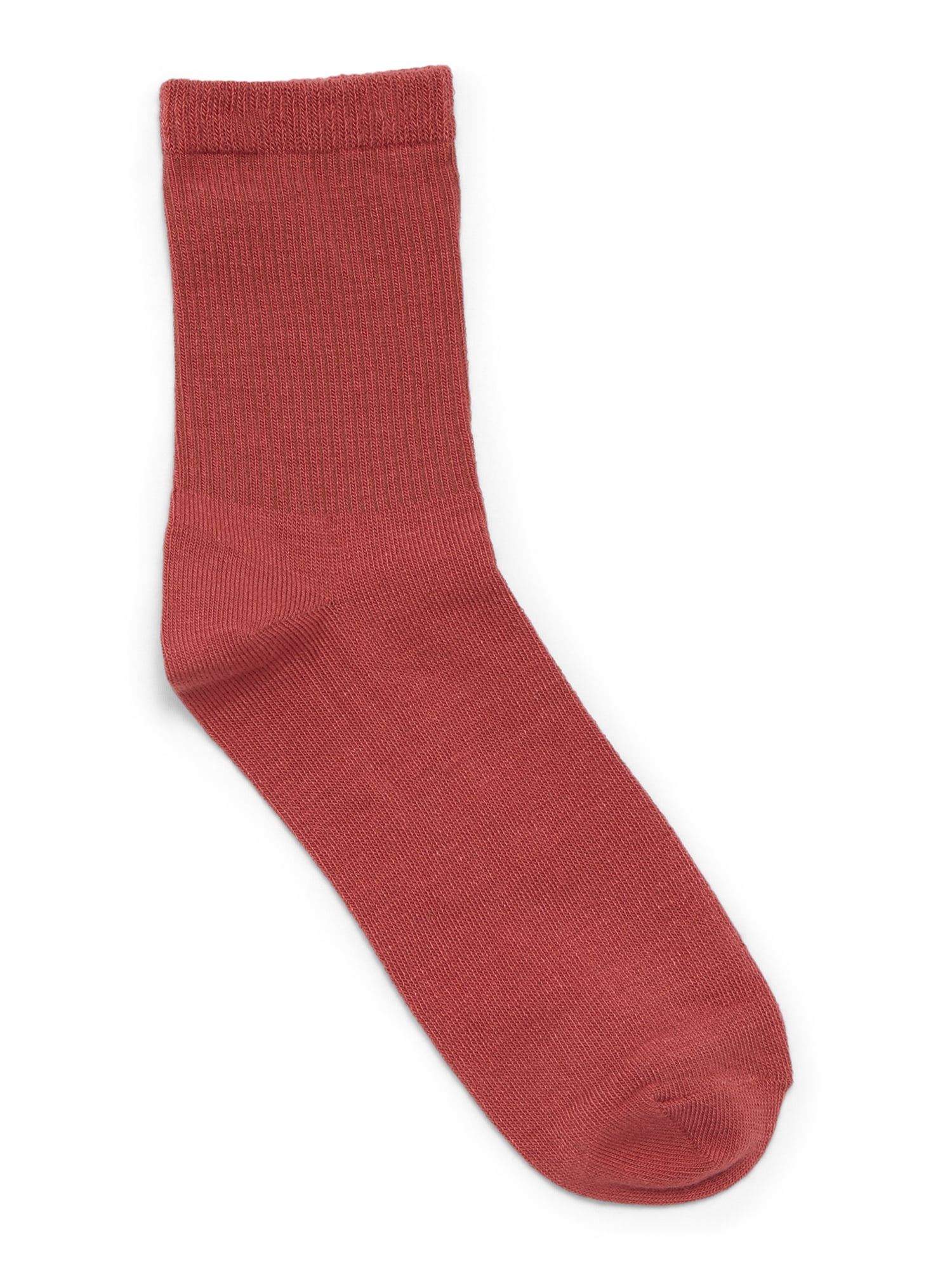 No Boundaries Lettuce Edge Mid Crew Socks, 6-Pack, Women's, Shoe Sizes 4-10