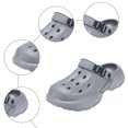 thumbnail image 4 of Rokment Mens Ortho Clogs Garden Shoes with Back Strap Lightweight Comfortable Chunky Pool Slides Bathroom Shower Water Sandals Closed Toe Beach Slippers, 4 of 7