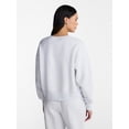 thumbnail image 3 of No Boundaries Boxy Fleece Sweatshirt, Midweight, Women's XXS-XXL, 3 of 5