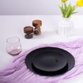 thumbnail image 3 of LaGlint 10.5 inch Dinner Plate Set of 6, Round Opal Glass Black Geometric Faceted Dinnerware Plates, Dishwasher and Microwave Safe, 3 of 8