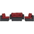 thumbnail image 4 of Modway Summon 5 Piece Outdoor Patio Sunbrella® Sectional Set, Multiple Colors, 4 of 8