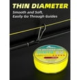 thumbnail image 3 of BLUEWING Braided Fishing Line 8 Strands PE Braid Fishing Lines Thin Diameter & Abrasion Resistant Fishing String for Saltwater Fishing 100LBS 300YD Yellow, 3 of 7