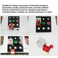 thumbnail image 2 of Industrial-Grade PC Plastic Emergency Stop Button Lockout Cover with Secure Locking Mechanism – Prevents Accidental Activation, Fits Various Switch Sizes, Ideal for Mushroom Head Buttons, Knobs &, 2 of 6