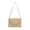 White, variant on Boho Woven Raffia Hobo Purse Straw Woven Underarm Bag Adjustable Leather Strap Medium Capacity Fits Phone Keys Powder For Daily Use (Khaki)