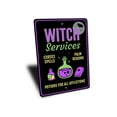 thumbnail image 3 of Witch Services Novelty Decor, Metal Wall Sign - 10x14 Inches, 3 of 4