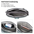 thumbnail image 7 of Sendefn Crossbody Bags for Women Small Genuine Leather Shoulder Purse Cross Body Bag with Wristlet Top Zipper, 7 of 7