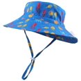 thumbnail image 2 of Chapeau de Soleil pour Fille Tout-Petit Chapeau de Plage Respirant Chapeau à Sangle de Menton Réglable 50+UPF, 2 of 7