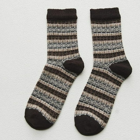 

6 pairs * Unisex Boh Vintage Cashmere FashionLong Sock Comfortable Socks dress socks for men 9-12