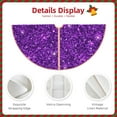 thumbnail image 5 of Kll Purple Glitter Christmas Tree Skirt 30",Party Decorations Farmhouse For Christmas Decorations Holiday Party, 5 of 8
