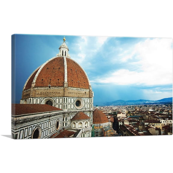ARTCANVAS Florence Italy Santa Maria del Fiore Cathedral Close-up Canvas Art Print - Size: 12" x 8" (0.75" Deep)