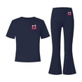 thumbnail image 4 of Mooqilaa Girls Outfit Sets Short Sleeve, 2 Piece Gifts Summer Girls Clothing Sets Navy Size 13-14 T, 4 of 5