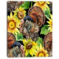 thumbnail image 2 of Dinde avec Tournesols - Impression sur Toile Florale, 2 of 3