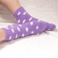 thumbnail image 4 of Female Microfiber Colorful Striped Polka Dot Slipper Socks - 8H - Size(4-10) - 8 Pair Value Pack, 4 of 8