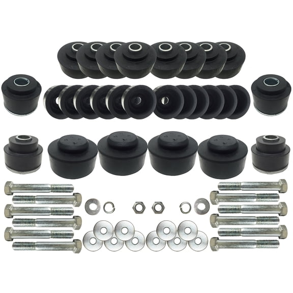 Auto Pro USA Body Mount OE Style Rubber Bushing and Hardware Kit Compatible with 1968-1972 GM BM1023KIT